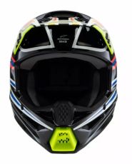 Παιδικό κράνος μοτοκρός ALPINESTARS SM3 WURX BLK/YL/B