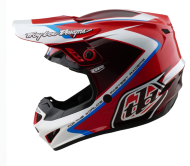 Kids motocross helmet TROY LEE DESIGNS GP Shutter - Red/White