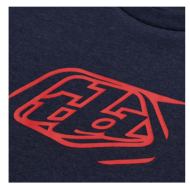 Tricou pentru copii TROY LEE DESIGNS cu insignă - Navy Heater