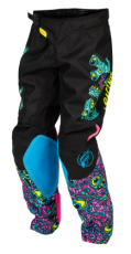 Pantaloni de motocross pentru copii FLY RACING Kinetic Mutant - Negru/multicolor