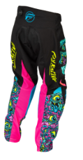 Pantaloni de motocross pentru copii FLY RACING Kinetic Mutant - Negru/multicolor