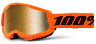 Детски мотокрос очила 100% Strata 2 NEON ORANGE/TRUE GOLD