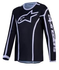 Детско мотокрос джърси Alpinestars FLUID APEX V2 BLACK/SIL