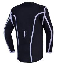 Детско мотокрос джърси Alpinestars FLUID APEX V2 BLACK/SIL
