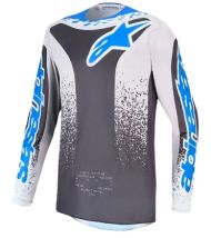 Детско мотокрос джърси Alpinestars FLUID DRAG GRY/LIL/BL