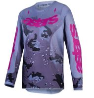 Детско мотокрос джърси Alpinestars FLUID LONE GY/CAMO/PU