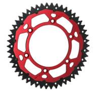 RFX Pro Series FE 250 SPECIAL EDITION Rear Sprocket Silver/Red (Steel/Aluminium) - 520 48T