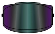 Vizier Iridium pentru Airoh Helios - Rainbow