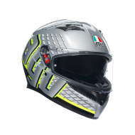 AGV K3 HELMET - FORTIFY GRAY/BLACK/YELLOW FLUO