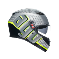 AGV K3 HELMET - FORTIFY GRAY/BLACK/YELLOW FLUO