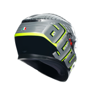 AGV K3 HELMET - FORTIFY GRAY/BLACK/YELLOW FLUO