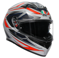 Helmet AGV K3 SPACE MATT WHITE/RED FLUO