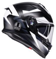 Helmet AGV K7 MPLK GLIMPSE MATT BLACK/WHITE