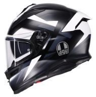 Helmet AGV K7 MPLK GLIMPSE MATT BLACK/WHITE