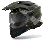 Helmet AIROH COMMANDER 2 REVEAL MILITARY GREEN