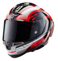 Casca ALPINESTARS Supertech R10 Team Neagra/Carb/Rosie/Alb