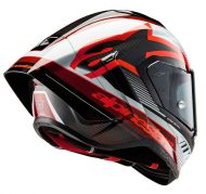 Casca ALPINESTARS Supertech R10 Team Neagra/Carb/Rosie/Alb
