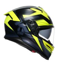 Helmet K7 MPLK GLIMPSE MATT BLACK/YELLOW FLUO