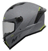 Casca MT STINGER 2 SOLID A12 GRI LUCIU