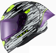 Каска NEXX X.R3R GLITCH RACER WHITE/NEON