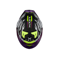 Каска NEXX X.R3R GLITCH RACER WHITE/NEON