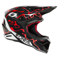 Каска O'NEAL 1SERIES SPLASH BLACK/RED V.26