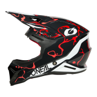 Каска O'NEAL 1SERIES SPLASH BLACK/RED V.26