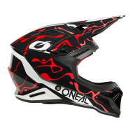 Каска O'NEAL 1SERIES SPLASH BLACK/RED V.26