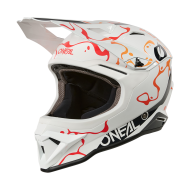 Каска O'NEAL 1SERIES SPLASH WHITE/ORANGE V.26