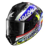 Каска SHARK SPARTAN RS CARBON STREETRUSH BLACK/BLUE/SILVER/YELLOW