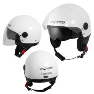 Scooter helmet A-PRO TRAFFIC WHITE