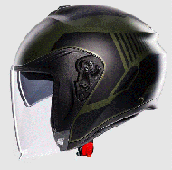 Scooter helmet AGV IRIDES SAKAI MATT GREEN/BLACK