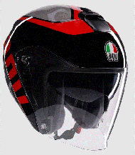 Scooter helmet AGV IRIDES VALENZA MATT GRAY/BLACK/RED
