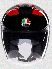 Scooter helmet AGV IRIDES VALENZA MATT GRAY/BLACK/RED