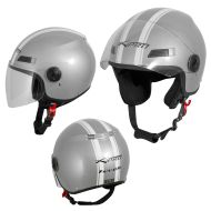 FEVER SILVER scooter helmet