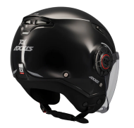 METRO S SOLID V2 A1 BLACK GLOSS SCOOTER HELMET