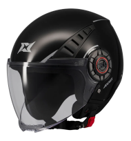 METRO S SOLID V2 A1 BLACK GLOSS SCOOTER HELMET