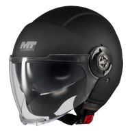 SCOOTER HELMET MT VIALE SV S PURE A1 BLACK MATT