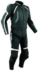 A-PRO DEFENDER BLACK Two Piece Leather Set