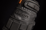 Leather motorcycle gloves ICON MOTORHEAD3 - BLACK