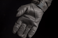 Leather motorcycle gloves ICON MOTORHEAD3 - BLACK