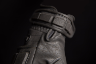 Leather motorcycle gloves ICON MOTORHEAD3 - BLACK