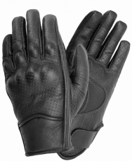 Leather motorcycle gloves MOTO ID ROUTE PERFORATED BLACK