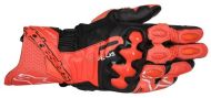 Mănuși din piele ALPINESTARS GP+ R V3 LTHR RED Fluo