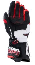 Mănuși din piele ALPINESTARS SP-9 NEGRU/ALB/ROȘU