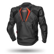 Leather motorcycle jacket ADRENALINE SYMETRIC BLACK