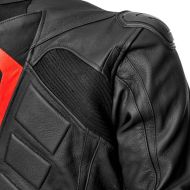 Leather motorcycle jacket ADRENALINE SYMETRIC BLACK