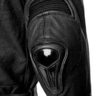 Leather motorcycle jacket ADRENALINE SYMETRIC BLACK
