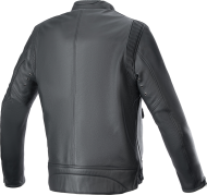 ALPINESTARS DYNO LEATHER MOTORCYCLE JACKET BLACK/RED