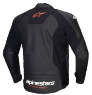 LEATHER MOTORCYCLE JACKET ALPINESTARS Faster V3 BLACK/RED